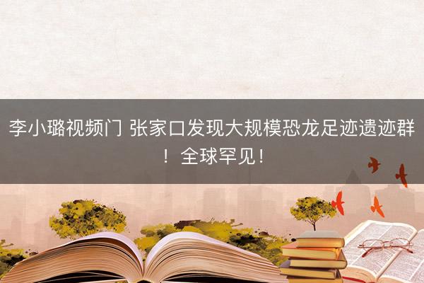 李小璐视频门 张家口发现大规模恐龙足迹遗迹群！全球罕见！