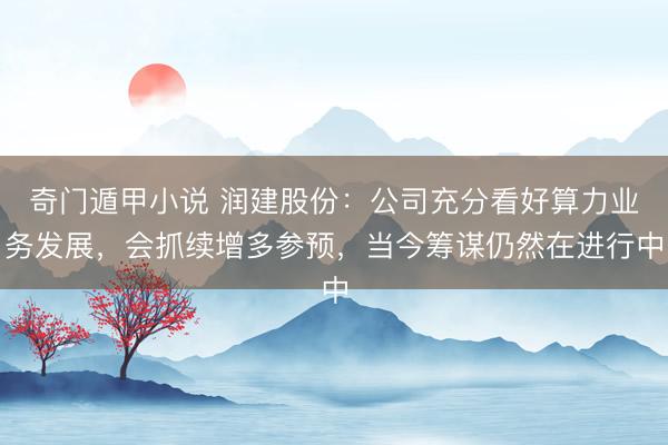 奇门遁甲小说 润建股份：公司充分看好算力业务发展，会抓续增多参预，当今筹谋仍然在进行中